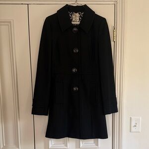 Elegant Tulle Black Women's Coat